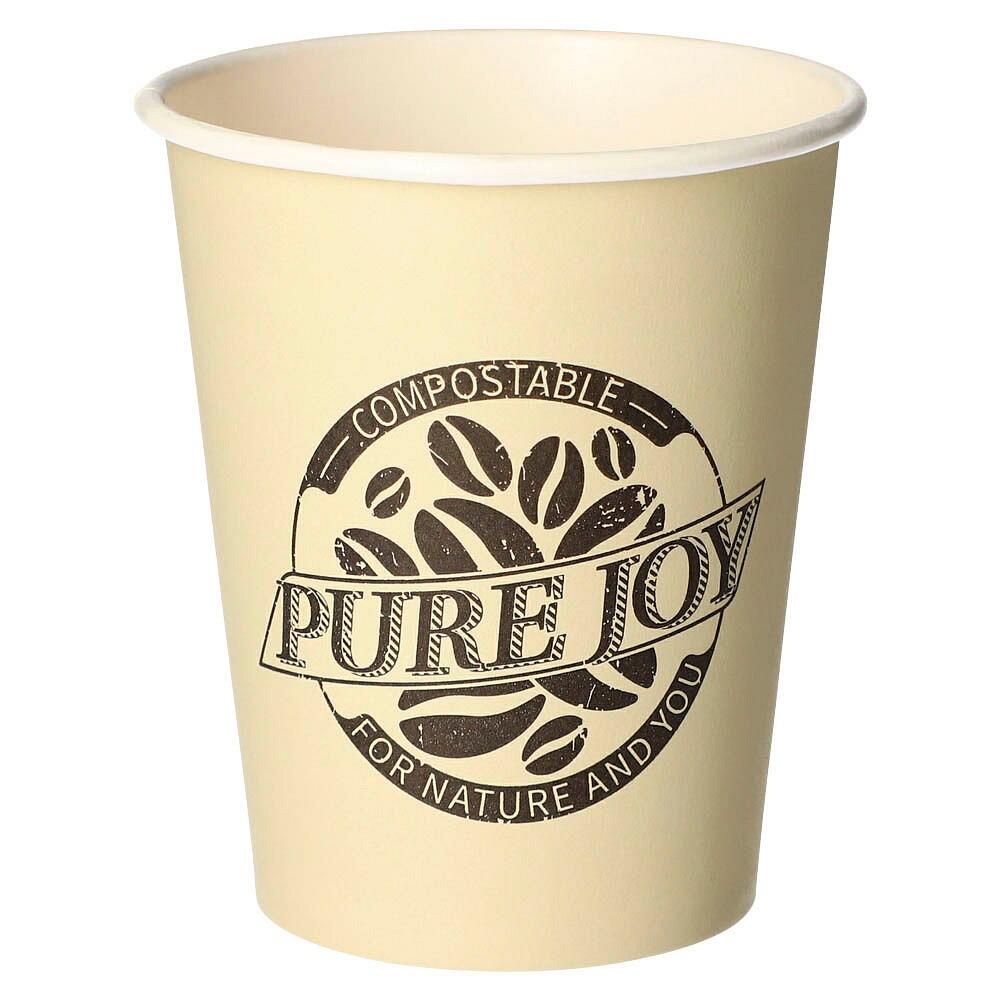 PAPSTAR Einweg-Kaffeebecher PURE JOY 0,2 l – 50 Stück