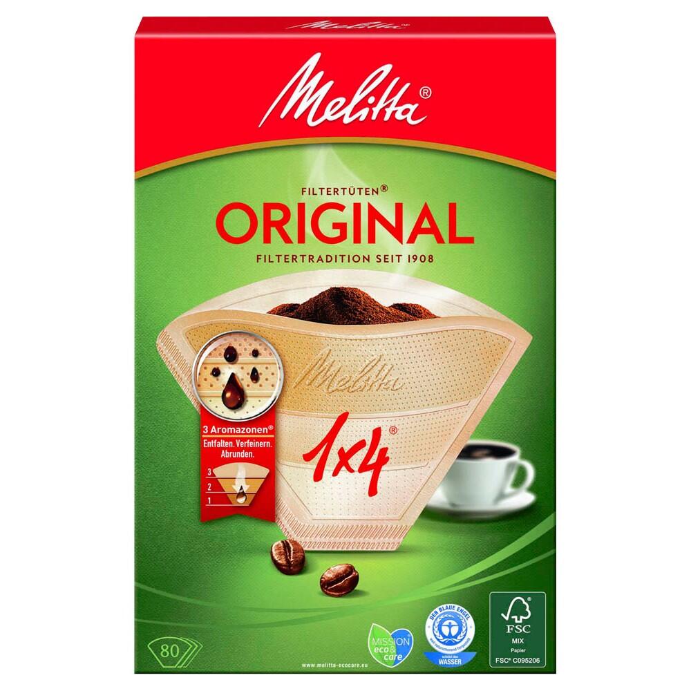 Melitta ORIGINAL 1×4 Kaffeefilter – 80 Stück