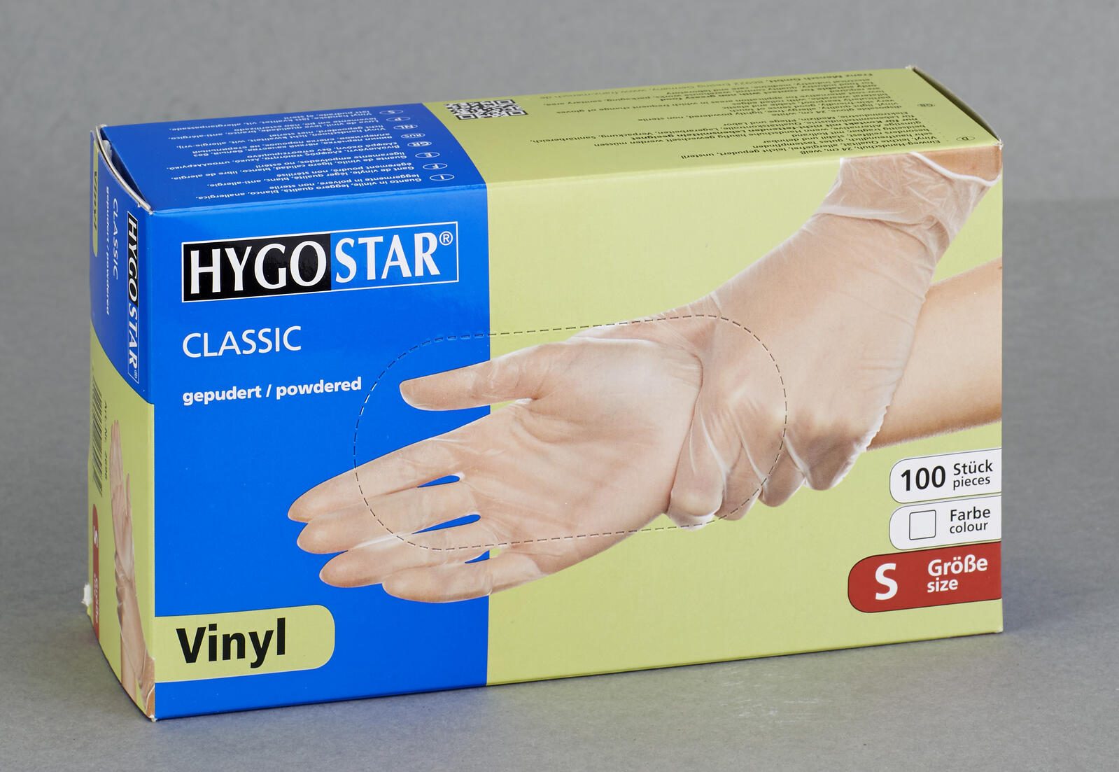 HYGOSTAR Handschuhe Handschuhe Vinyl Gepu.S,100 St S Transparent 100 St.