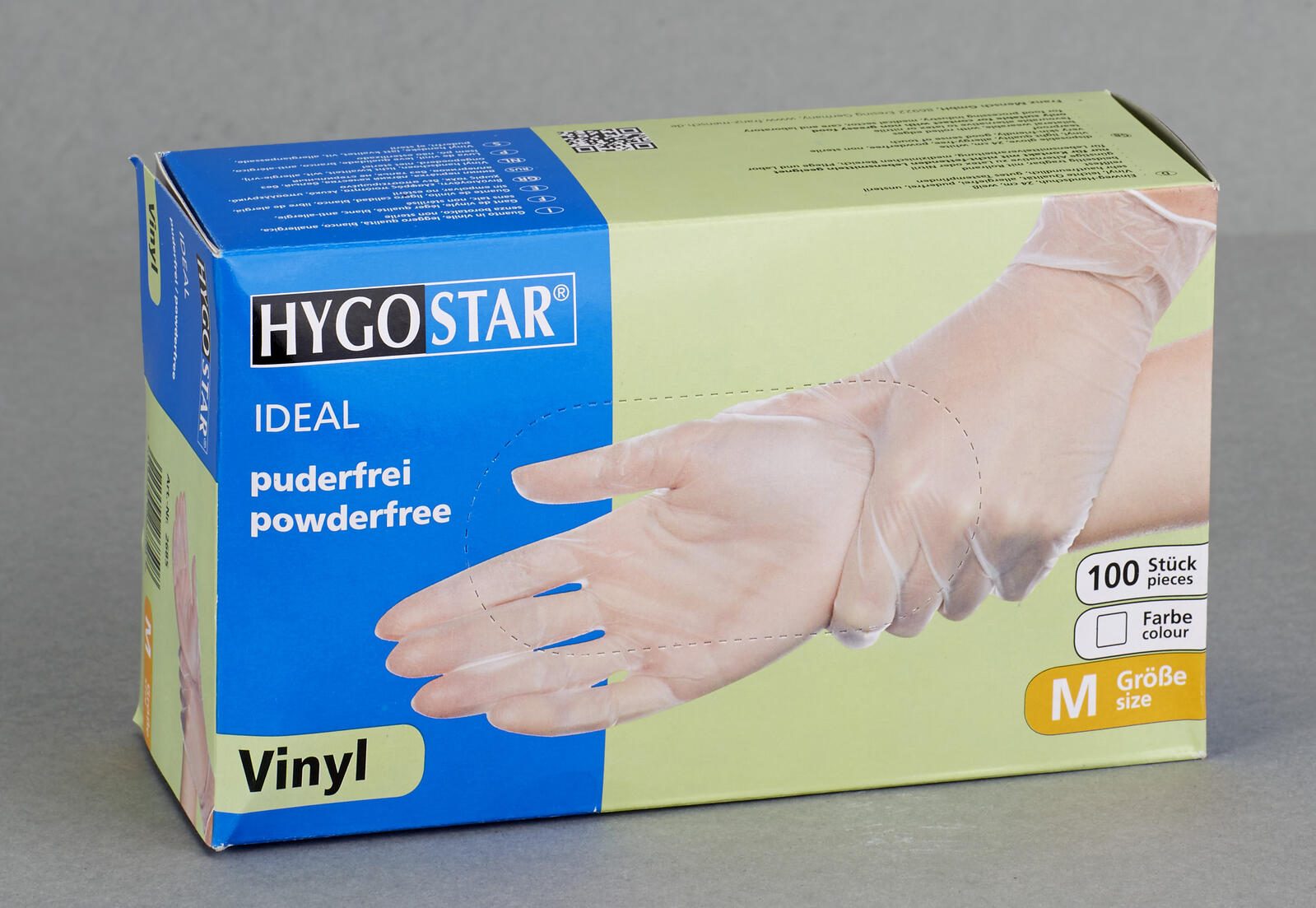 HYGOSTAR Handschuhe Handschuhe Vinyl Puderfrei M M Transparent 100 St.