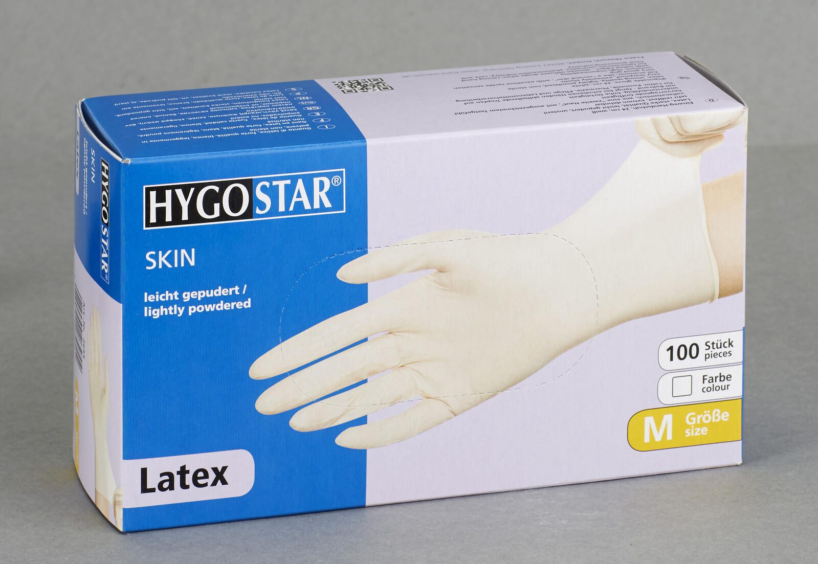 HYGOSTAR Handschuhe Handschuhe Latex Gepudert M M weiß 100 St.