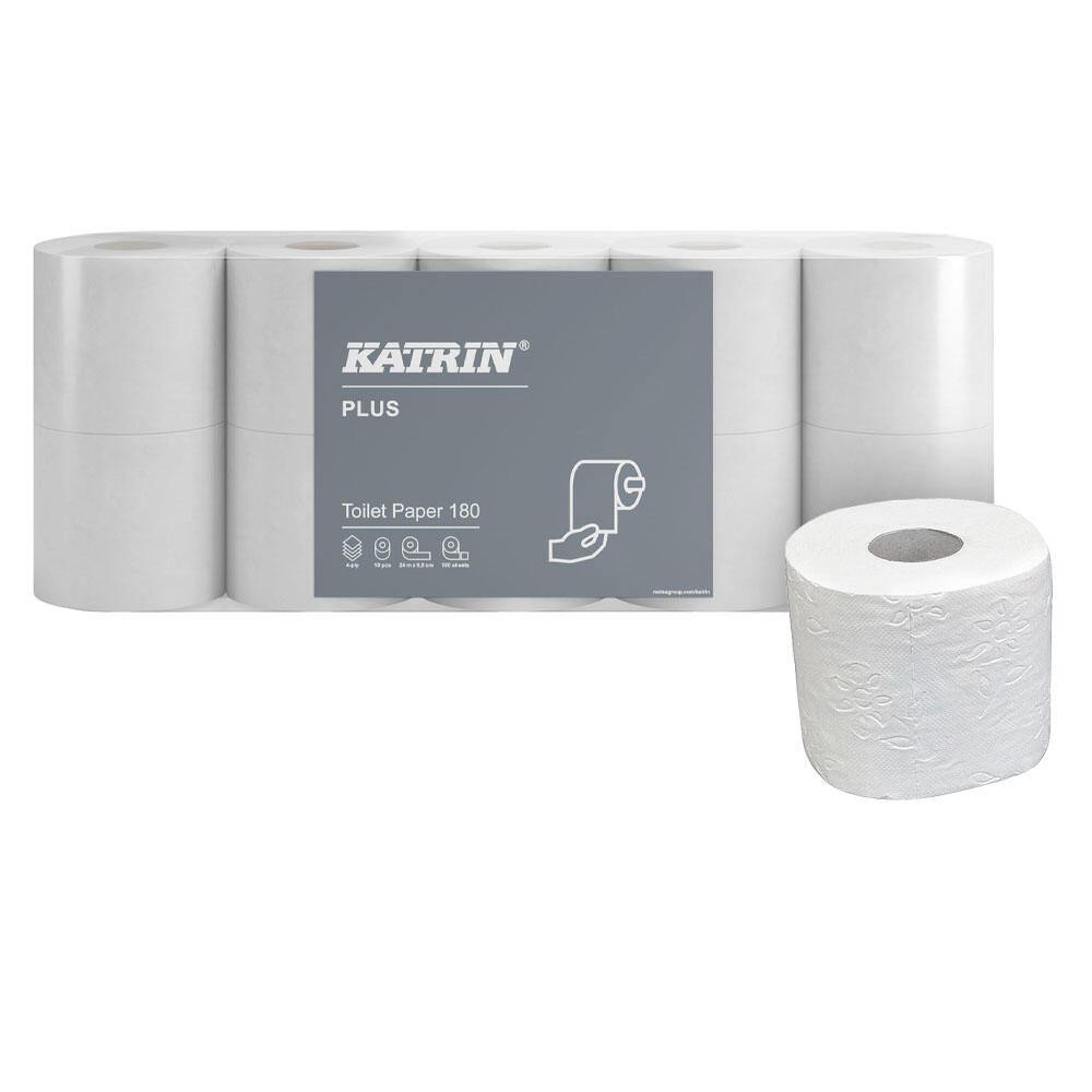 KATRIN Toilettenpapier Toilettenpap 180Bl. 4-lag 70Ro 4-lagig 70 Rollen