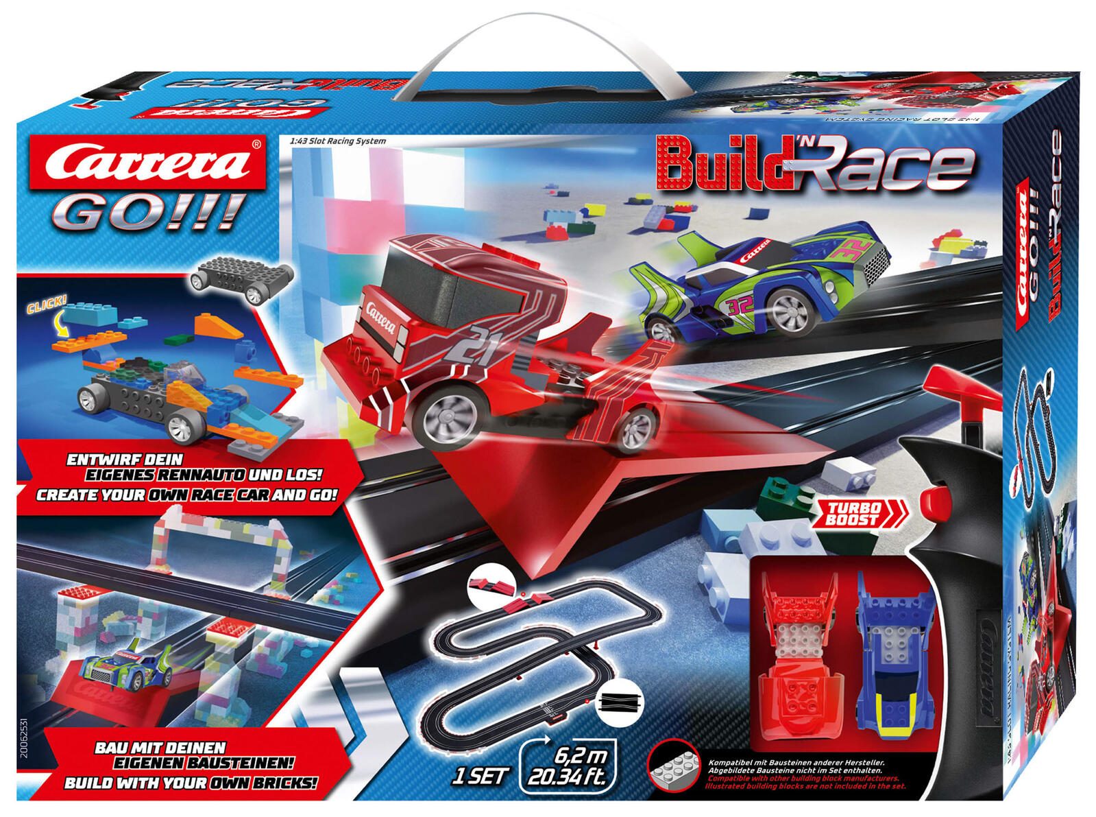 Carrera GO!!! Build 'n Race Autorennbahn