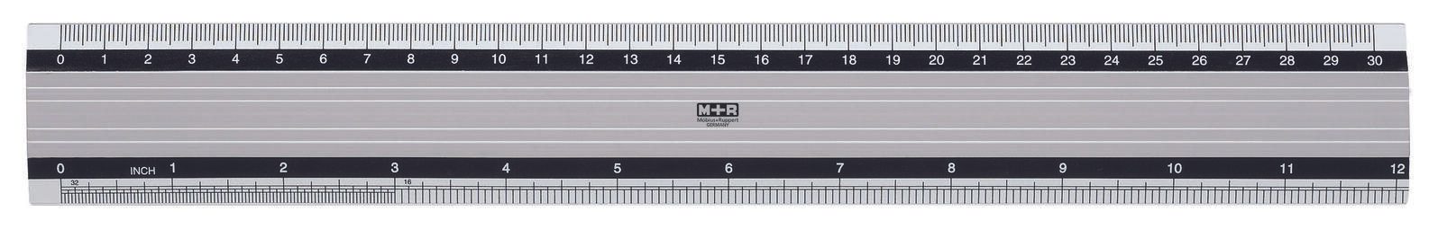 M + R Lineale Alu-Lineal 30 cm 30 cm silber