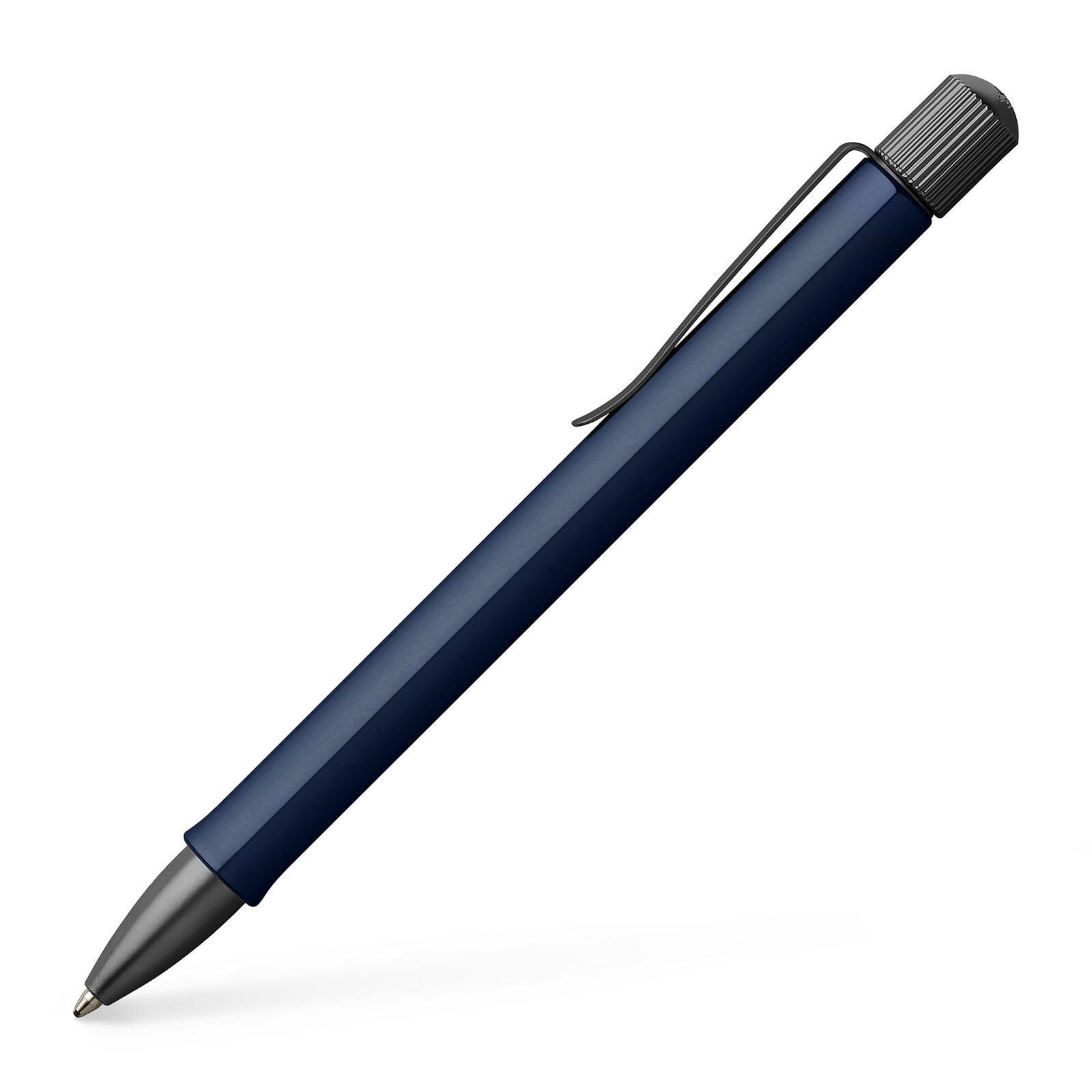 FABER-CASTELL Kugelschreiber Kugelschreiber Hexo blau 0.6 mm Schwarz
