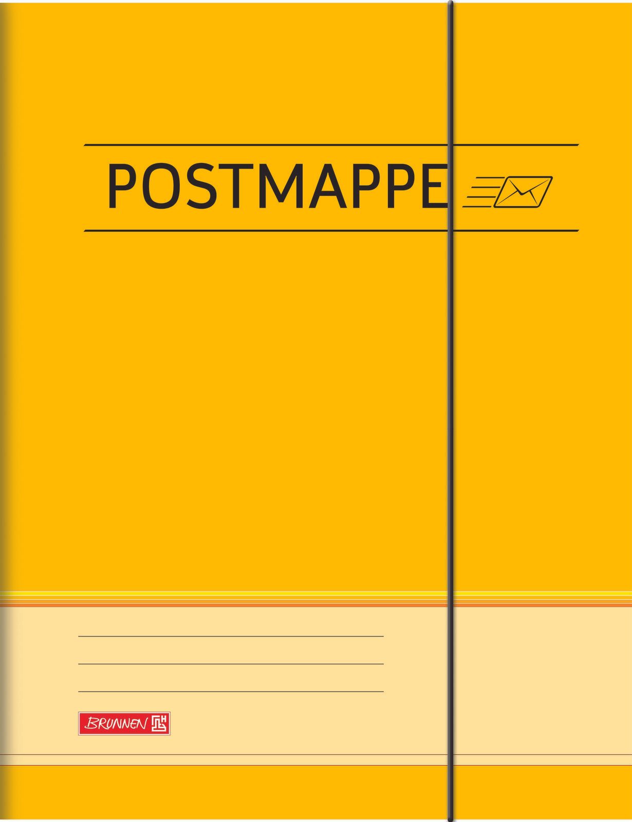 BRUNNEN Sammelmappen Brunnen Postmappe A4, gelb DIN A4 gelb