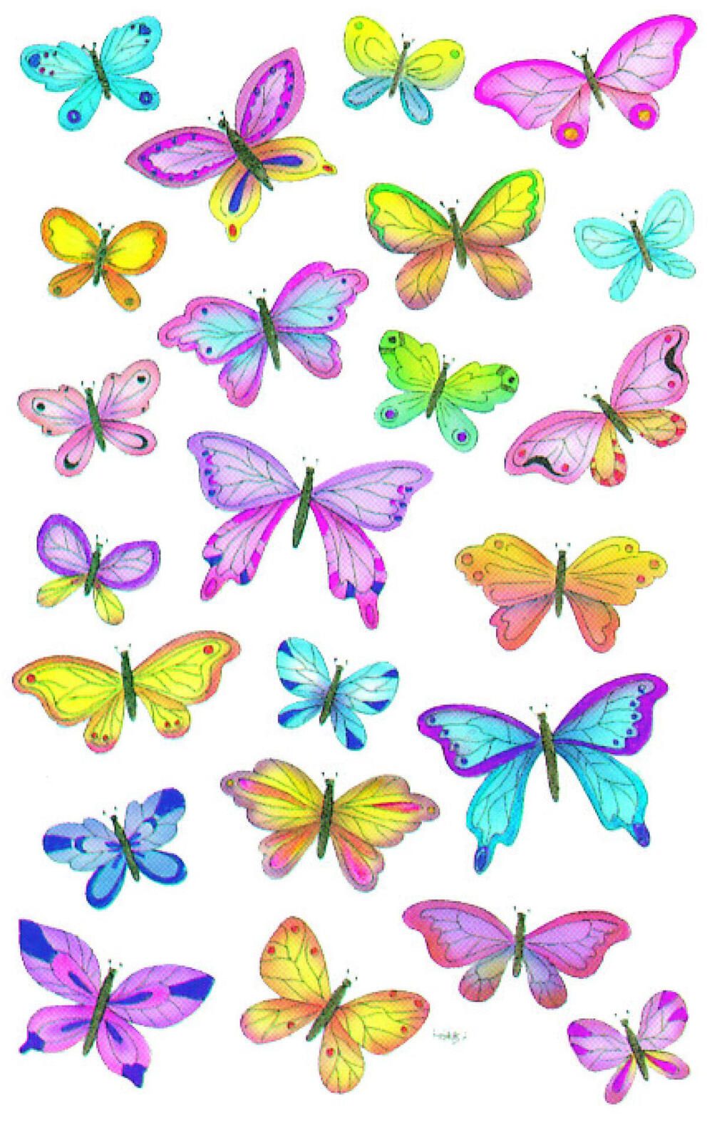 AVERY Zweckform Aufkleber Sticker Schmetterling Schmetterlinge 69 St.