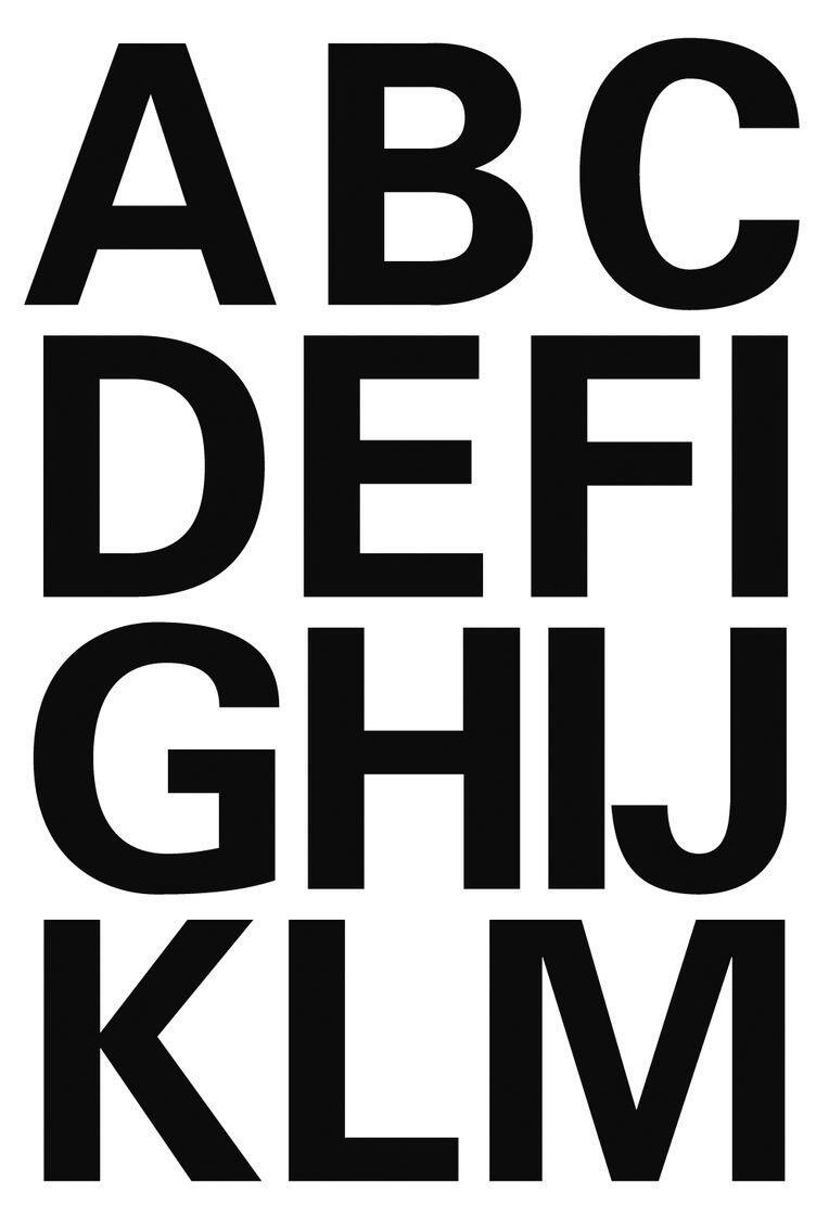 HERMA Klebebuchstaben Sticker Buchstaben A-Z schwarz Buchstaben A-Z 30 St.