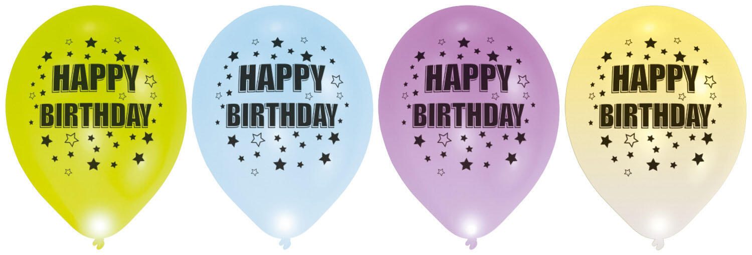 amscan Luftballons Happy Birthday bunt 4 St.