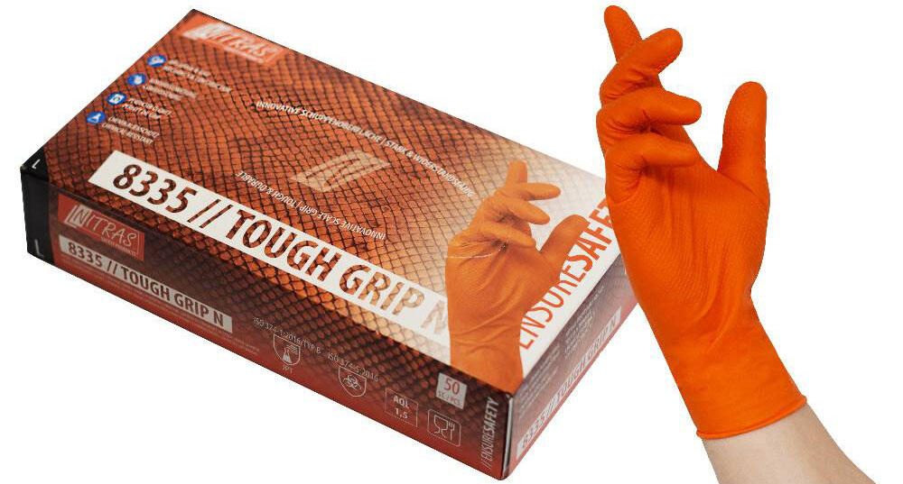 NITRAS Handschuhe M orange 50 St.