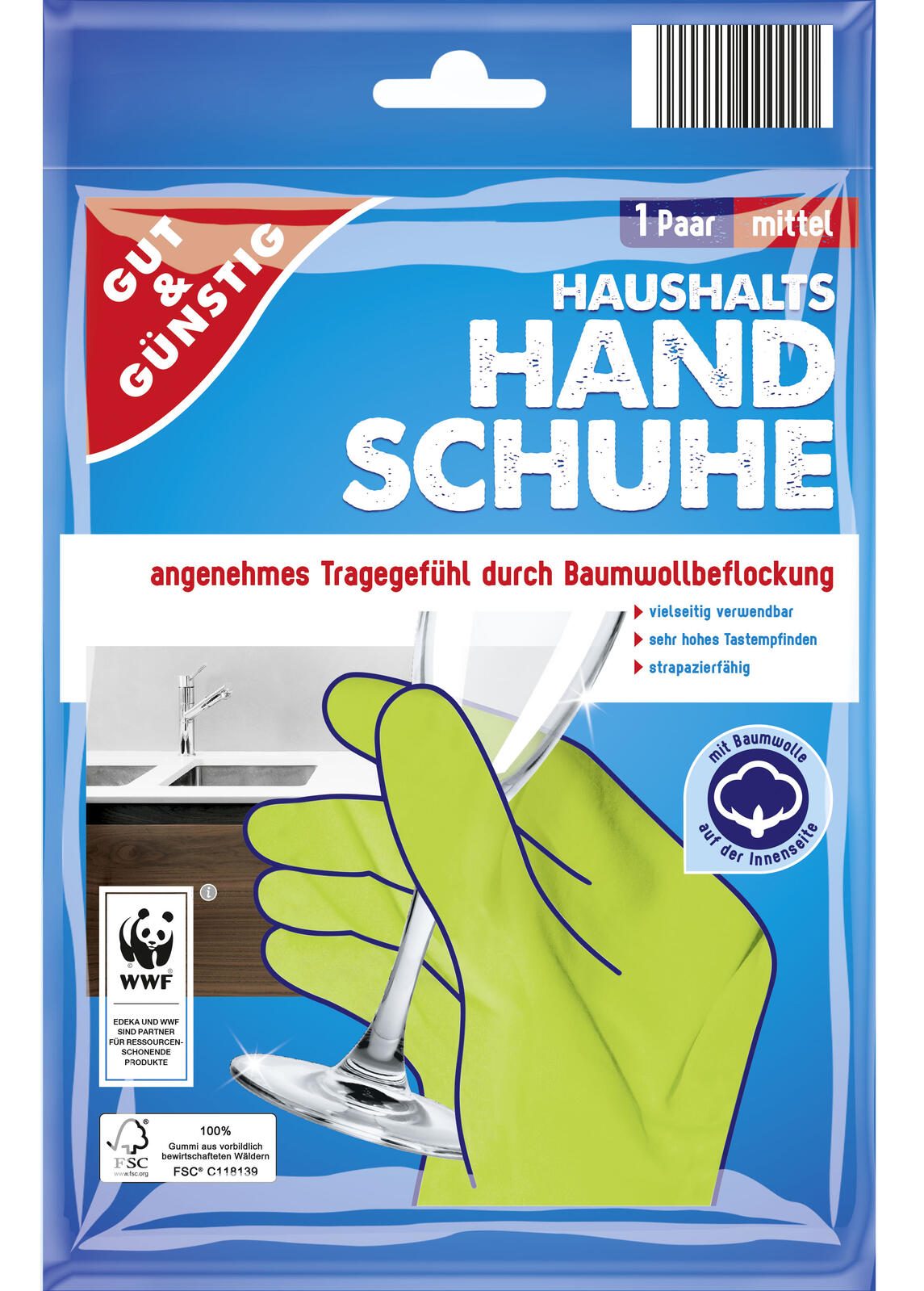 GUT&GÜNSTIG Handschuhe M grün